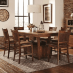 DIN1842P Counter Height Dining Collection: Table & 6 Stools